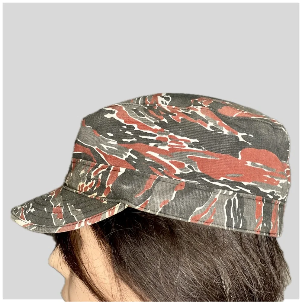 Vintage 90’s Military Issued Camouflage Combat BDU Cap Size 7 ¼